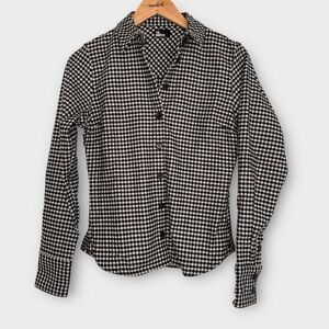 The Kooples Wooly Houndstooth Button-Down Shirt – NWT – Size 1 (XS/S)